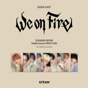 [PRE-ORDER] (U.S. VER.) &TEAM (앤팀) 3RD EP ALBUM - [We On Fire] (Standard Ver. + hello82 EXCLUSIVE PHOTOCARD) - EVE PINK K-POP