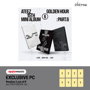 [PRE-ORDER] (KOR VER.) ATEEZ (에이티즈) 15th Mini Album - [GOLDEN HOUR : Part.6] (A / DIARY / Z Ver. + EXCLUSIVE PHOTOCARD)