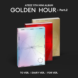 (KOR VER.) ATEEZ (에이티즈) 11TH MINI ALBUM - [GOLDEN HOUR : PART.2] - EVE PINK K-POP