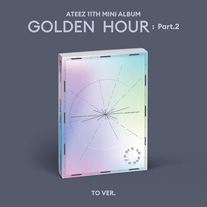(KOR VER.) ATEEZ (에이티즈) 11TH MINI ALBUM - [GOLDEN HOUR : PART.2] - EVE PINK K-POP