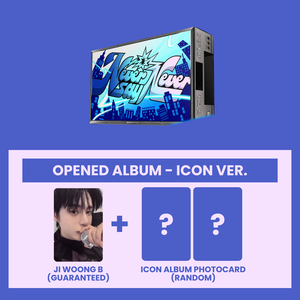 ZEROBASEONE (제로베이스원) 1st Full Album - [NEVER SAY NEVER] (PHOTOBOOK Ver.) (ICON VER. : OPENED ALBUM) - EVE PINK K-POP