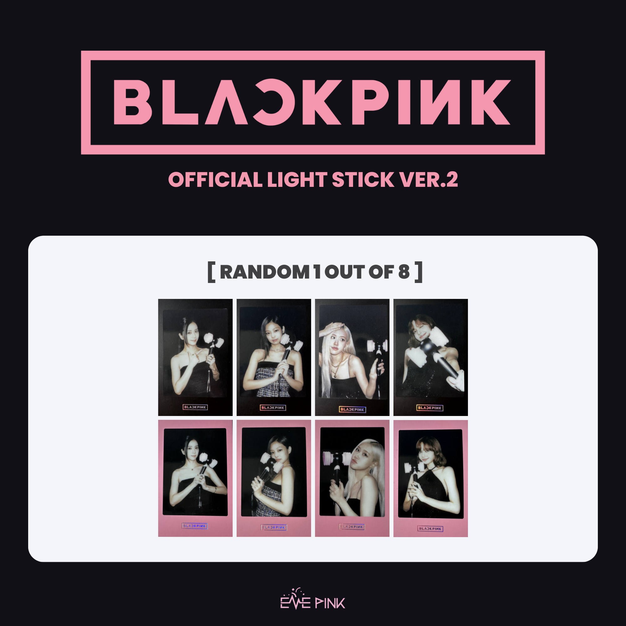 블랙핑크 | BLACKPINK OFFICIAL LIGHT STICK VER. 2 + STAND