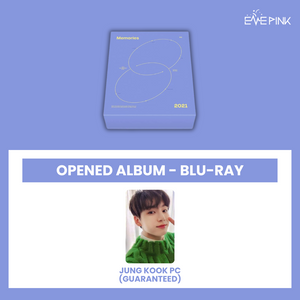BTS (방탄소년단) - [MEMORIES OF 2021] (Blu-ray Ver. : OPENED ALBUM) - EVE PINK K-POP