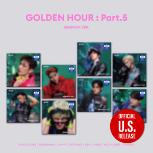 [PRE-ORDER] (U.S. VER.) ATEEZ (에이티즈) 14th Mini Album - [GOLDEN HOUR : PART.5] (MEMBER DIGIPACK VER. + POP-UP EXCLUSIVE PHOTOCARD)