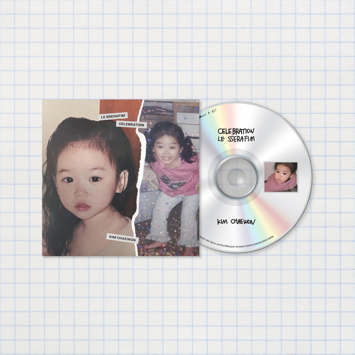 U.S. VER) LE SSERAFIM (르세라핌) Single CD - [CELEBRATION] – EVE 
