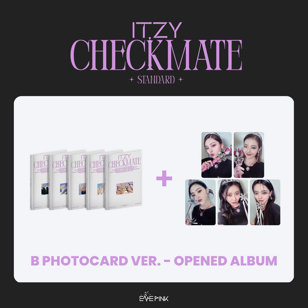 ITZY (있지) ALBUM - [CHECKMATE] (STANDARD EDITION : OPENED ALBUM) (B PHOTOCARD VER)