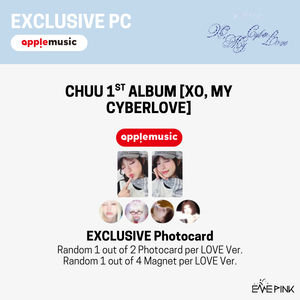 CHUU (츄) 1st Album - [XO, My Cyberlove] (Love Ver. +EXCLUSIVE PHOTOCARD) - EVE PINK K-POP