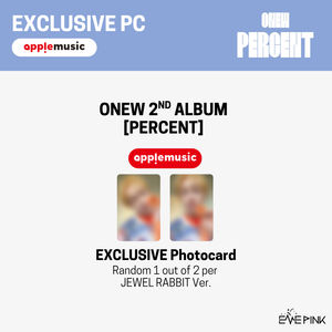 ONEW (온유) 2nd Album - [PERCENT] (Jewel Rabbit Ver. + EXCLUSIVE PHOTOCARD)