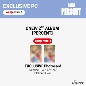 ONEW (온유) 2nd Album - [PERCENT] (Digipack Ver. + EXCLUSIVE PHOTOCARD)