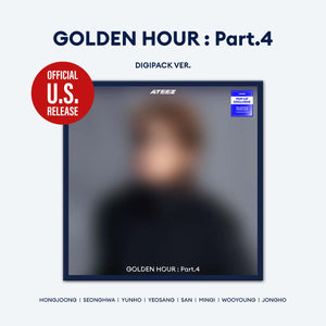 [PRE-ORDER] (U.S. VER.) ATEEZ (에이티즈) 13TH MINI ALBUM - [GOLDEN HOUR : Part.4] (DIGIPAK VER. + POP-UP EXCLUSIVE PHOTOCARD) - EVE PINK K-POP