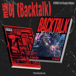 EVNNE (이븐) 1ST SINGLE ALBUM - [BACKTALK] (Photobook ver.) - EVE PINK K-POP