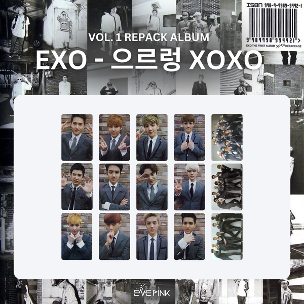 EXO (엑소) VOL. 1 REPACK ALBUM - [으르렁 XOXO] (HUG / CHINESE VER. : OPENED ALBUM)
