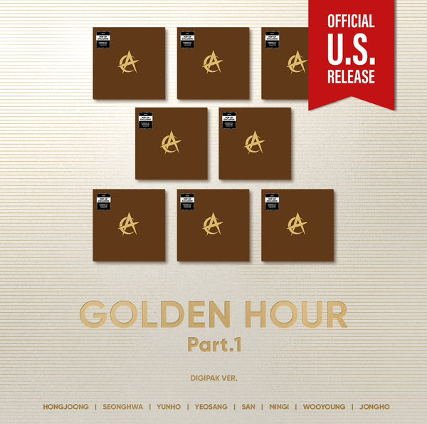 [PRE-ORDER] (U.S. VER.) ATEEZ (에이티즈) 10TH MINI ALBUM - [GOLDEN HOUR : PART.1] (DIGIPAK VER. + POP-UP EXCLUSIVE PHOTOCARD)