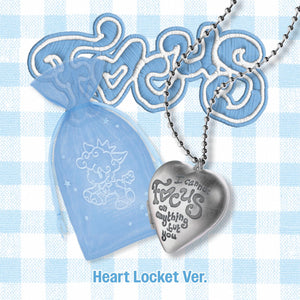 Hearts2Hearts (하츠투하츠) 1st Mini Album - [FOCUS] (Heart Locket Ver.) - EVE PINK K-POP