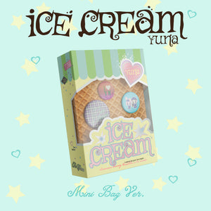 YUNA (유나 ITZY) 1st Mini Album - [Ice Cream] (MINI BAG/ MD Ver.) - EVE PINK K-POP