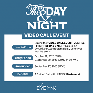 (VIDEO CALL EVENT) JUNHEE (준희) 1st Mini Album - [The First Day & Night]