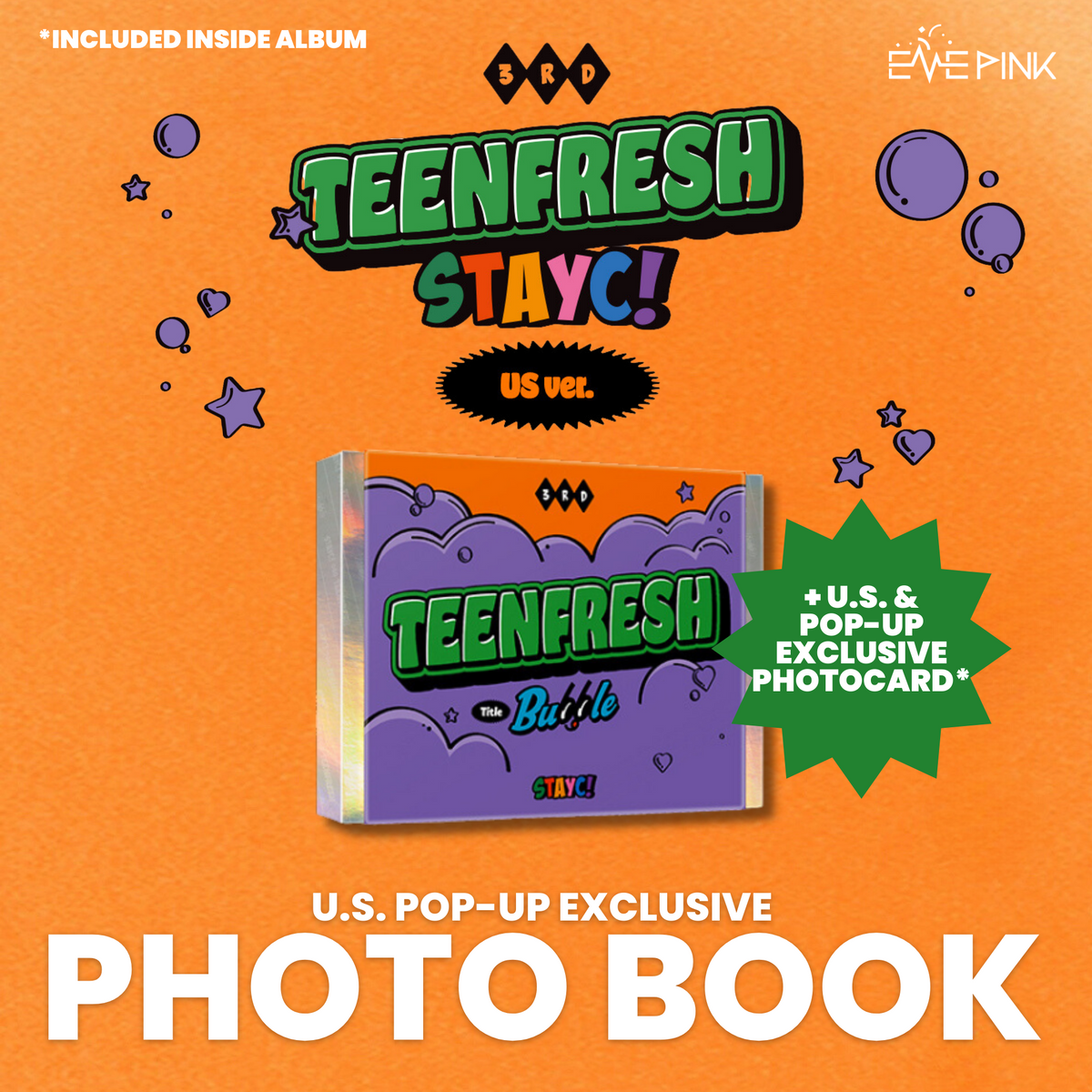 (U.S. VER.) STAYC 3RD MINI ALBUM [TEENFRESH] (+POPUP EXCLUSIVE PHOT