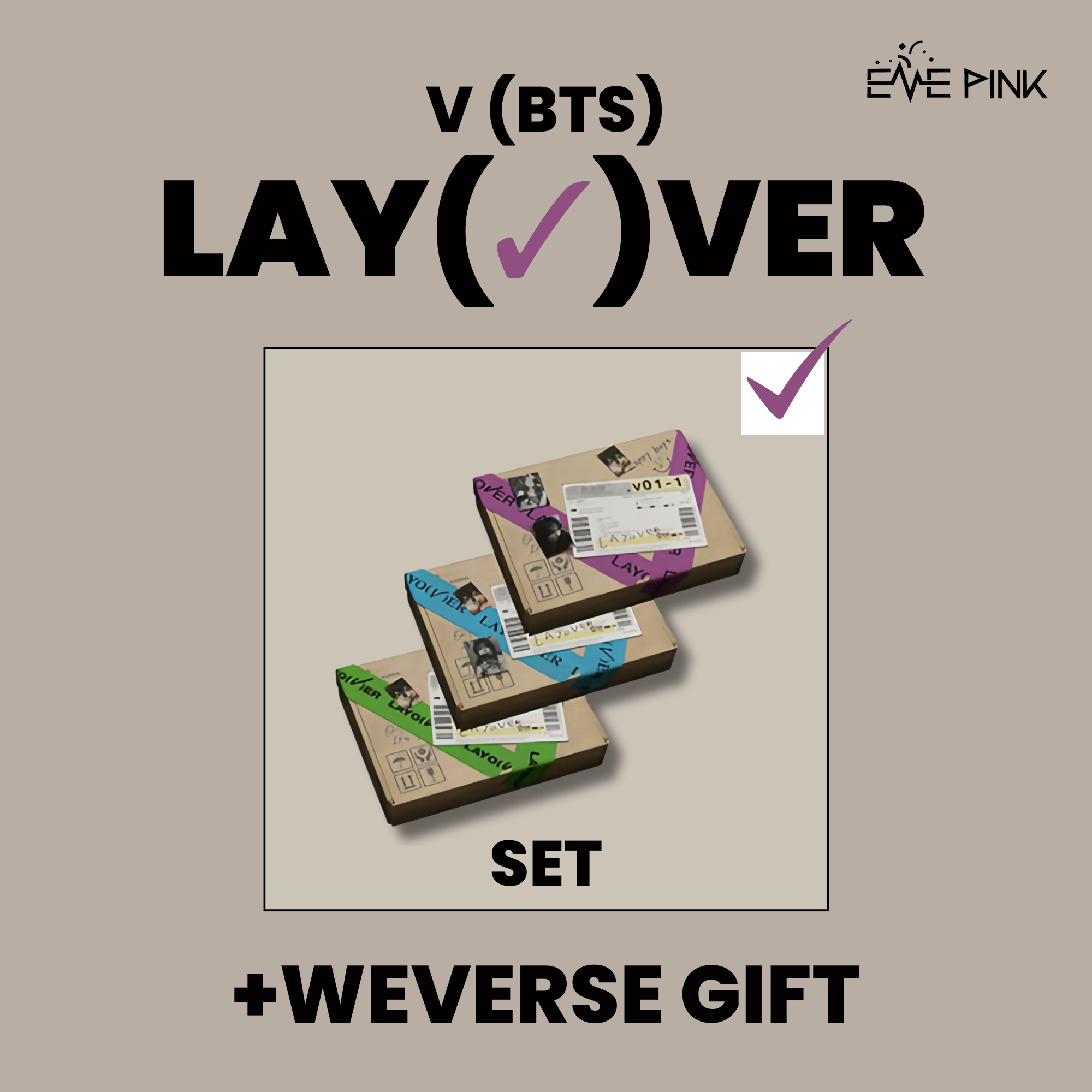 BTS Jung Kook 'GOLDEN' (Set + Weverse Albums ver.) + Weverse Gift - A-KPOP