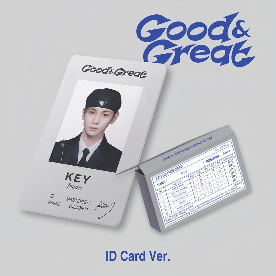 KEY (키) 2ND MINI ALBUM - [GOOD & GREAT] (QR/ID CARD Ver. 스마트앨범)