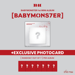 BABYMONSTER (베이비몬스터) 1ST MINI ALBUM - [BABYMONS7ER] (PHOTOBOOK VER. + EXCLUSIVE PHOTOCARD)