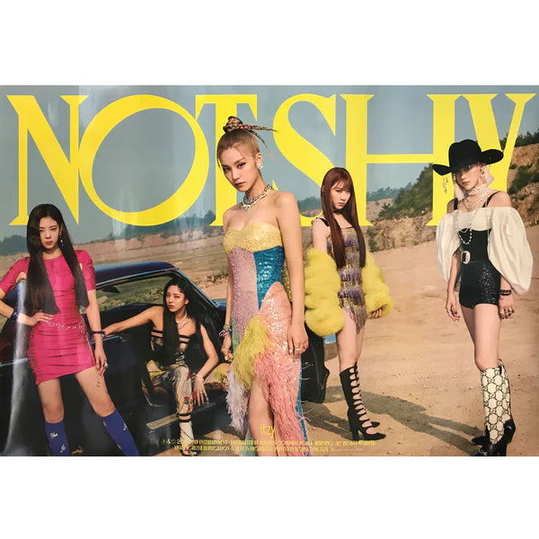 ITZY - NOT SHY OFFICIAL POSTER - A