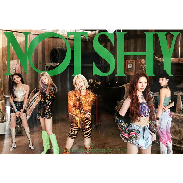 ITZY - NOT SHY OFFICIAL POSTER - B