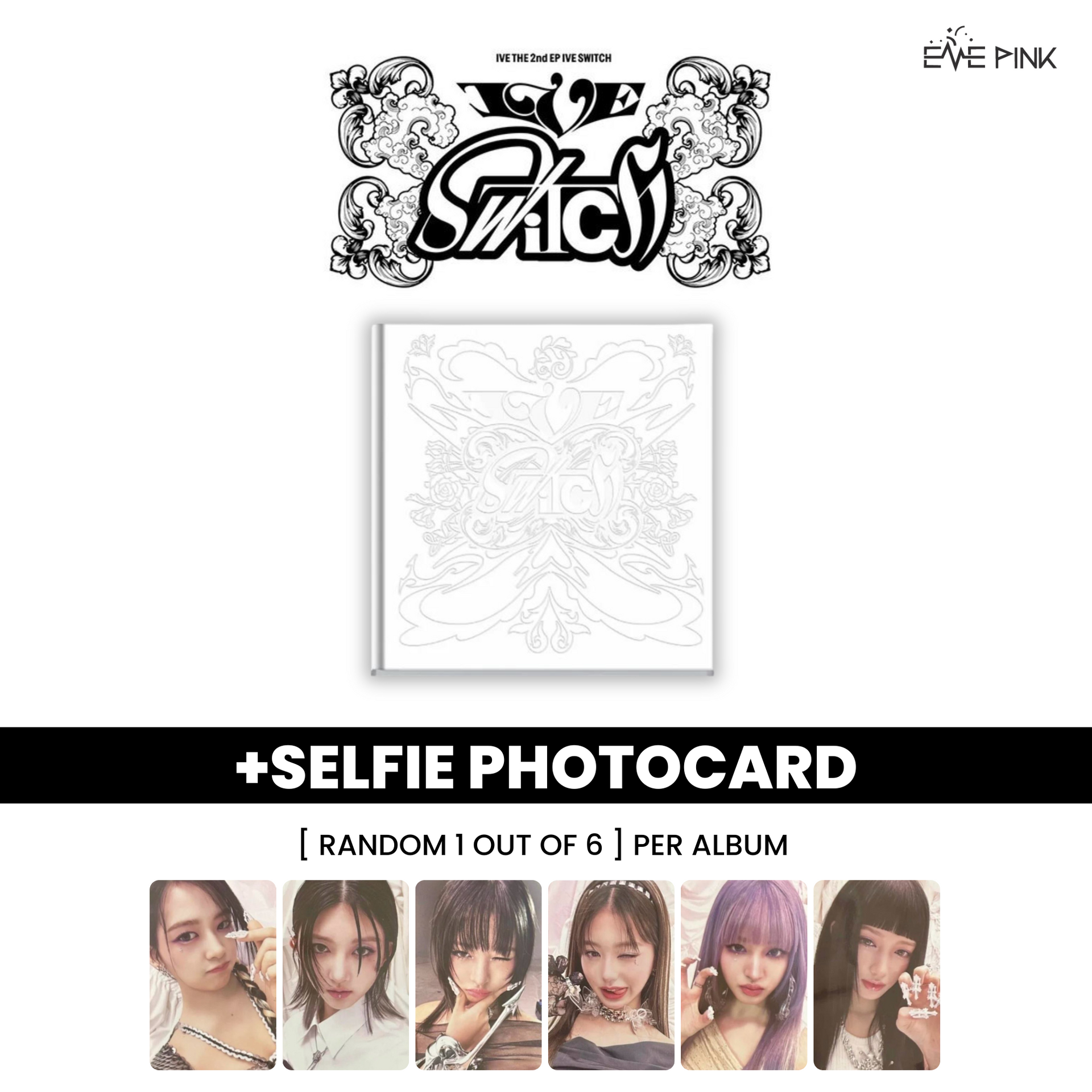 IVE (아이브) THE 2ND EP ALBUM - [IVE SWITCH] (+SELFIE PHOTOCARD