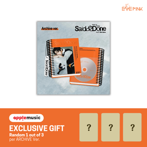 [PRE-ORDER] PARK JINYOUNG (박진영) 2nd Mini Album - [SAID & DONE] (Archive Ver. +EXCLUSIVE PHOTOCARD) - EVE PINK K-POP