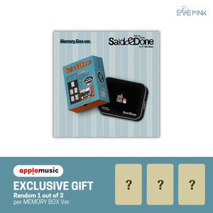 [PRE-ORDER] PARK JINYOUNG (박진영) 2nd Mini Album - [SAID & DONE] (Memory Box Ver. +EXCLUSIVE PHOTOCARD) - EVE PINK K-POP