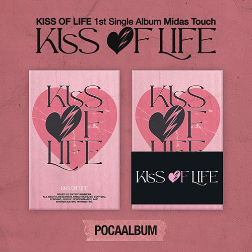 KISS OF LIFE (키스오브라이프) 1ST SINGLE ALBUM - [MIDAS TOUCH] (POCA VER.)