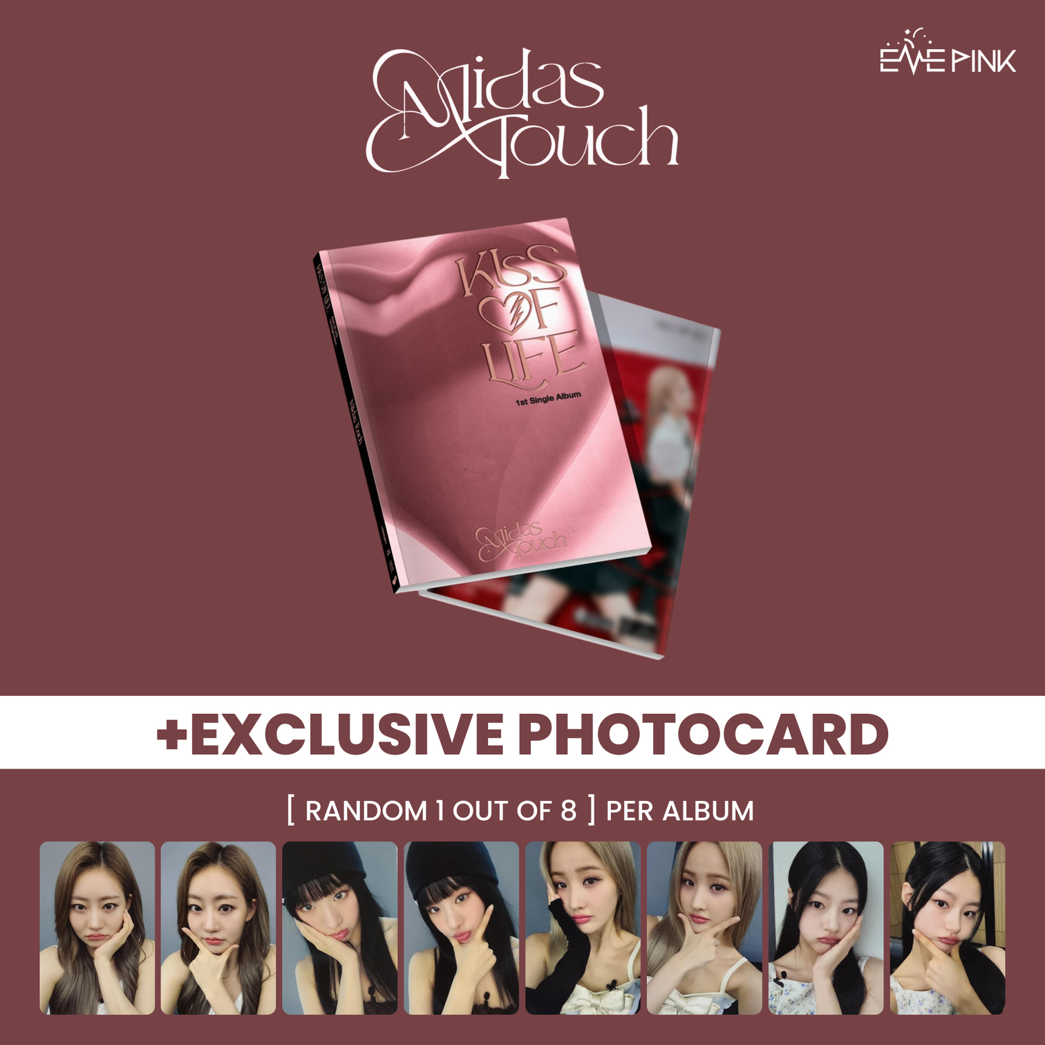 KISS OF LIFE (키스오브라이프) 1ST SINGLE ALBUM - [MIDAS TOUCH] (PHOTOBOOK VER