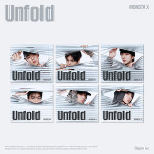 (KOR VER.) MONSTA X (몬스타엑스) Album - [Unfold] (DIGIPACK VER.) - EVE PINK K-POP
