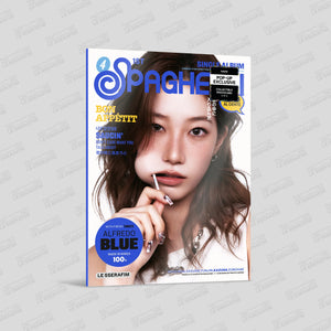 (U.S. VER.) LE SSERAFIM (르세라핌) 1st Single Album - [SPAGHETTI] (COMPACT VER. + POP-UP EXCLUSIVE PHOTOCARD) - EVE PINK K-POP