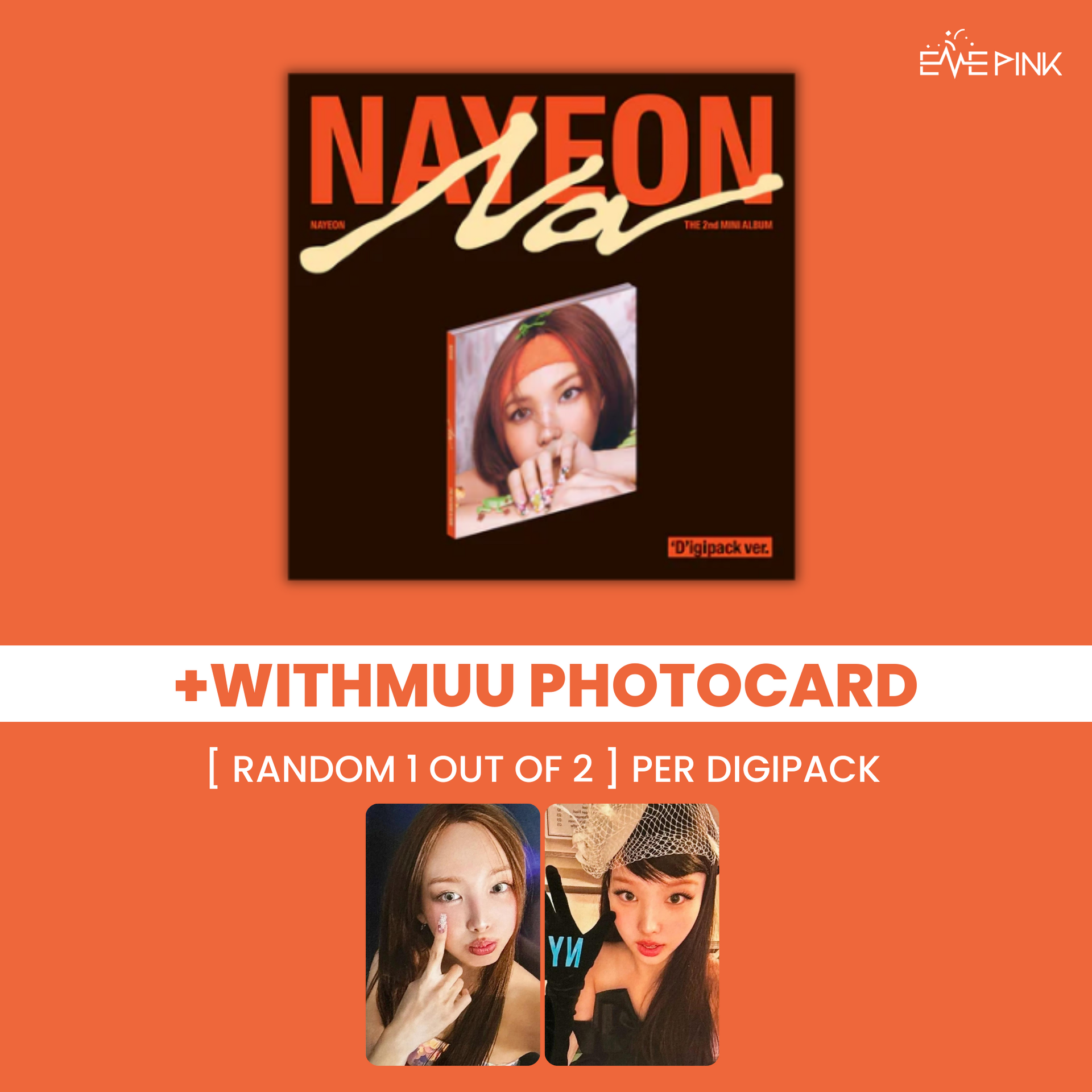 NAYEON (나연) 2ND MINI ALBUM - [NA] (DIGIPACK VER. +SELFIE