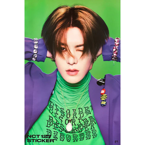 NCT 127 - STICKER (JEWEL CASE VER) OFFICIAL POSTER - YUTA
