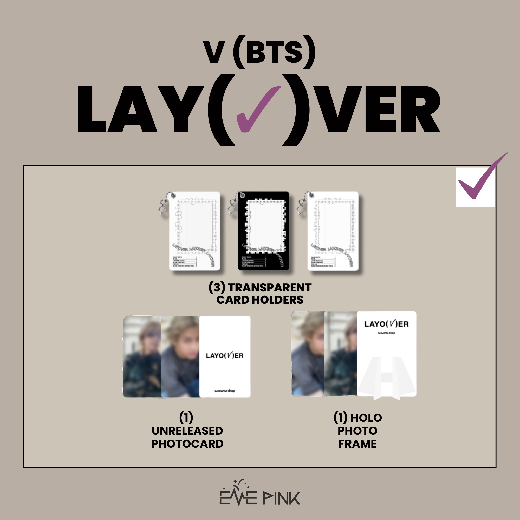 Album V ( Bts ) Layover Weverse Ver. QR Original | Meses sin interés Album V ( Bts ) Layover Weverse Ver. QR Original | Meses sin interés
