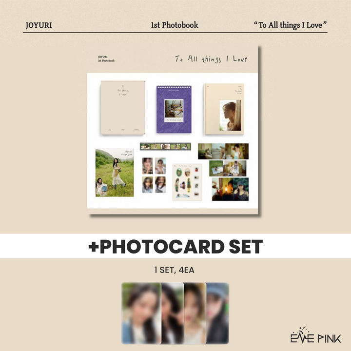 [PRE-ORDER] JO YURI (조유리) 1ST PHOTOBOOK - [TO ALL THINGS I LOVE] (+PHOTOCARD SET)