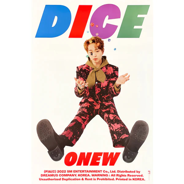 ONEW - DICE (PHOTOBOOK VER) OFFICIAL POSTER - CONCEPT 1