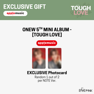 [PRE-ORDER] ONEW (온유) 5TH MINI ALBUM - [Tough Love] (NOTE Ver. + EXCLUSIVE PHOTOCARD) - EVE PINK K-POP