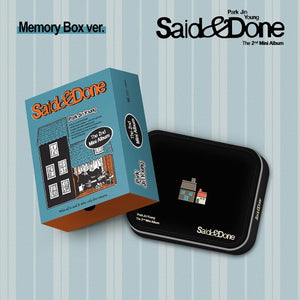 [PRE-ORDER] PARK JINYOUNG (박진영) 2nd Mini Album - [SAID & DONE] (Memory Box Ver. +EXCLUSIVE PHOTOCARD) - EVE PINK K-POP