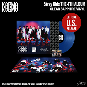 (U.S. VER.) STRAY KIDS (스트레이 키즈) 4th Album - [KARMA] (CLEAR SAPPHIRE VINYL)