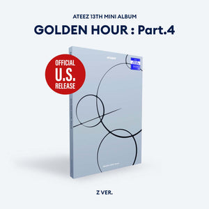 [PRE-ORDER] (U.S. VER.) ATEEZ (에이티즈) 13TH MINI ALBUM - [GOLDEN HOUR : Part.4] (PHOTOBOOK VER. + POP-UP EXCLUSIVE PHOTOCARD) - EVE PINK K-POP