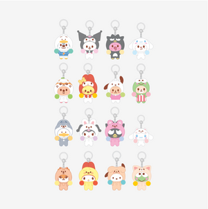 [PRE-ORDER] STRAY KIDS SKZOO X SANRIO CHARACTERS - [SECRET FLOCKED FIGURE KEYRING (CHEER UP Ver.)]