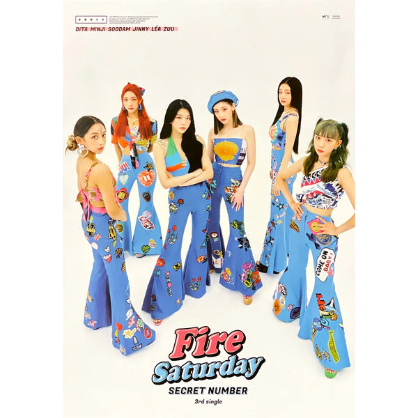 SECRET NUMBER - FIRE SATURDAY (B VER) OFFICIAL POSTER