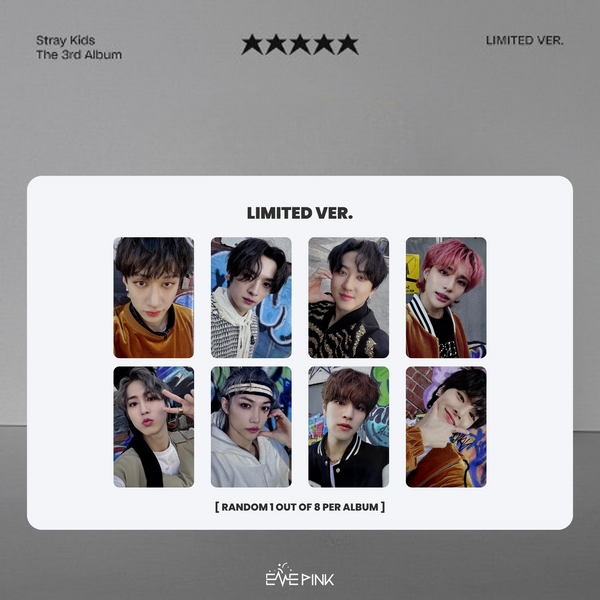 STRAY KIDS (스트레이키즈) 3RD ALBUM - [★★★★★ 5 STAR] (Limited Ver.) (+ EXCLUSIVE PHOTOCARD)