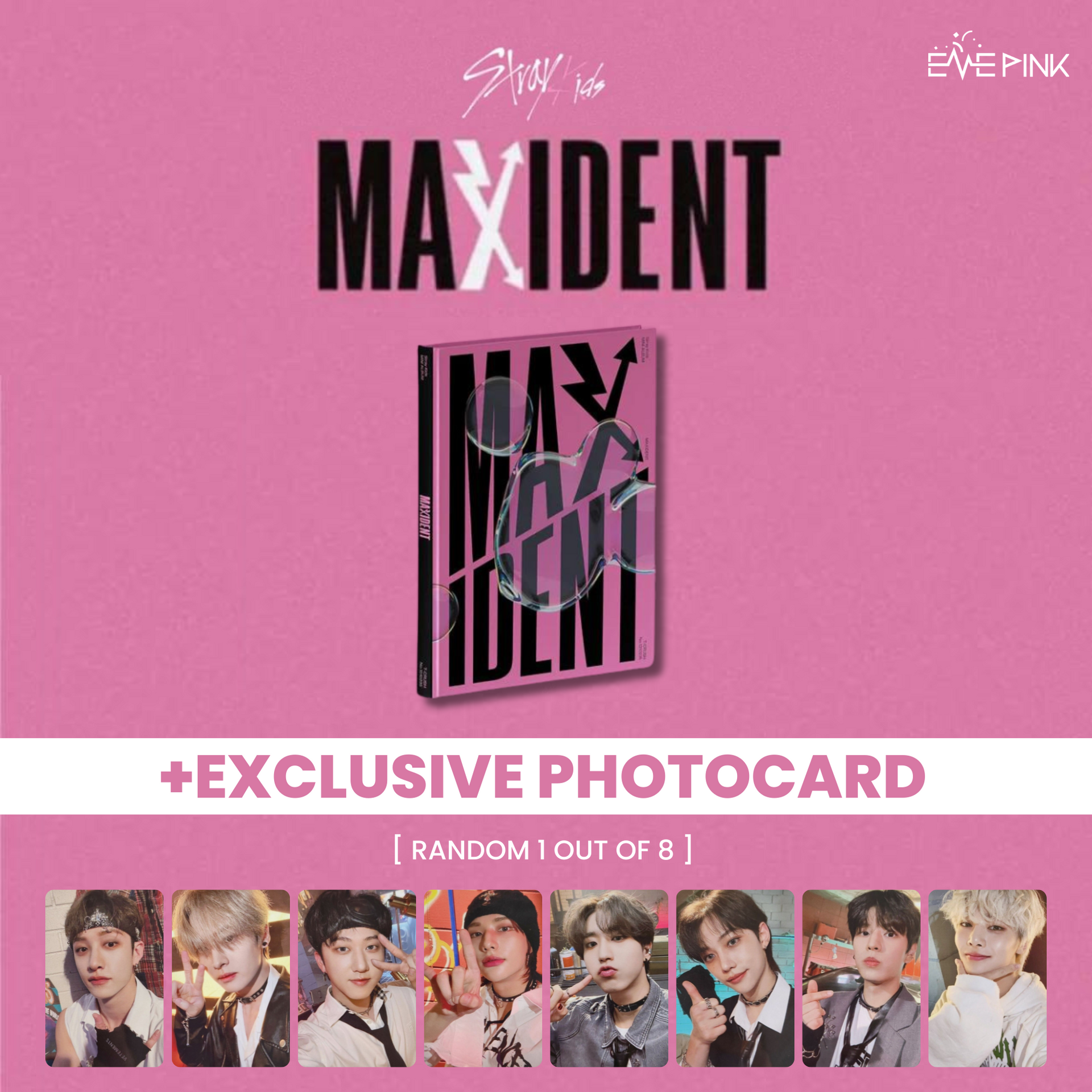KOREA VER.) STRAY KIDS MINI ALBUM - [Maxident] (Standard Ver. +