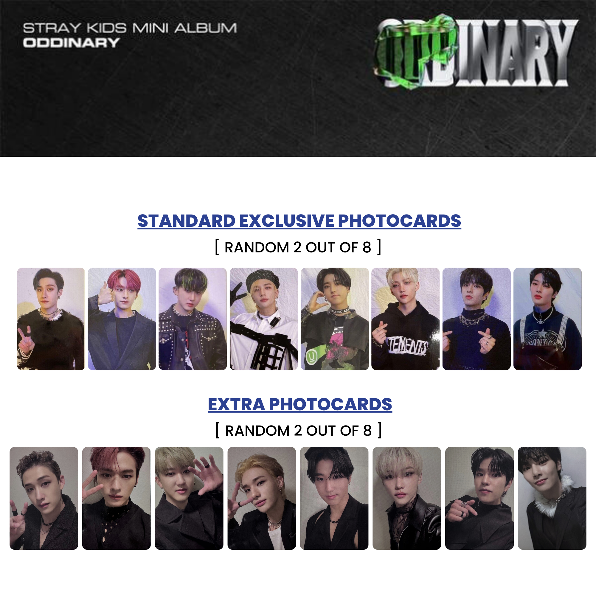 STRAY KIDS (스트레이 키즈) ALBUM - [ODDINARY] (REG VER.) (+ EXCLUSIVE PHOTOC –  EVE PINK K-POP