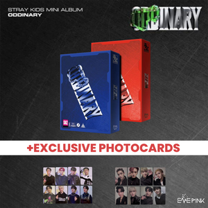 STRAY KIDS (스트레이 키즈) ALBUM - [ODDINARY] (REG VER.) (+ EXCLUSIVE PHOTOCARDS) - EVE PINK K-POP