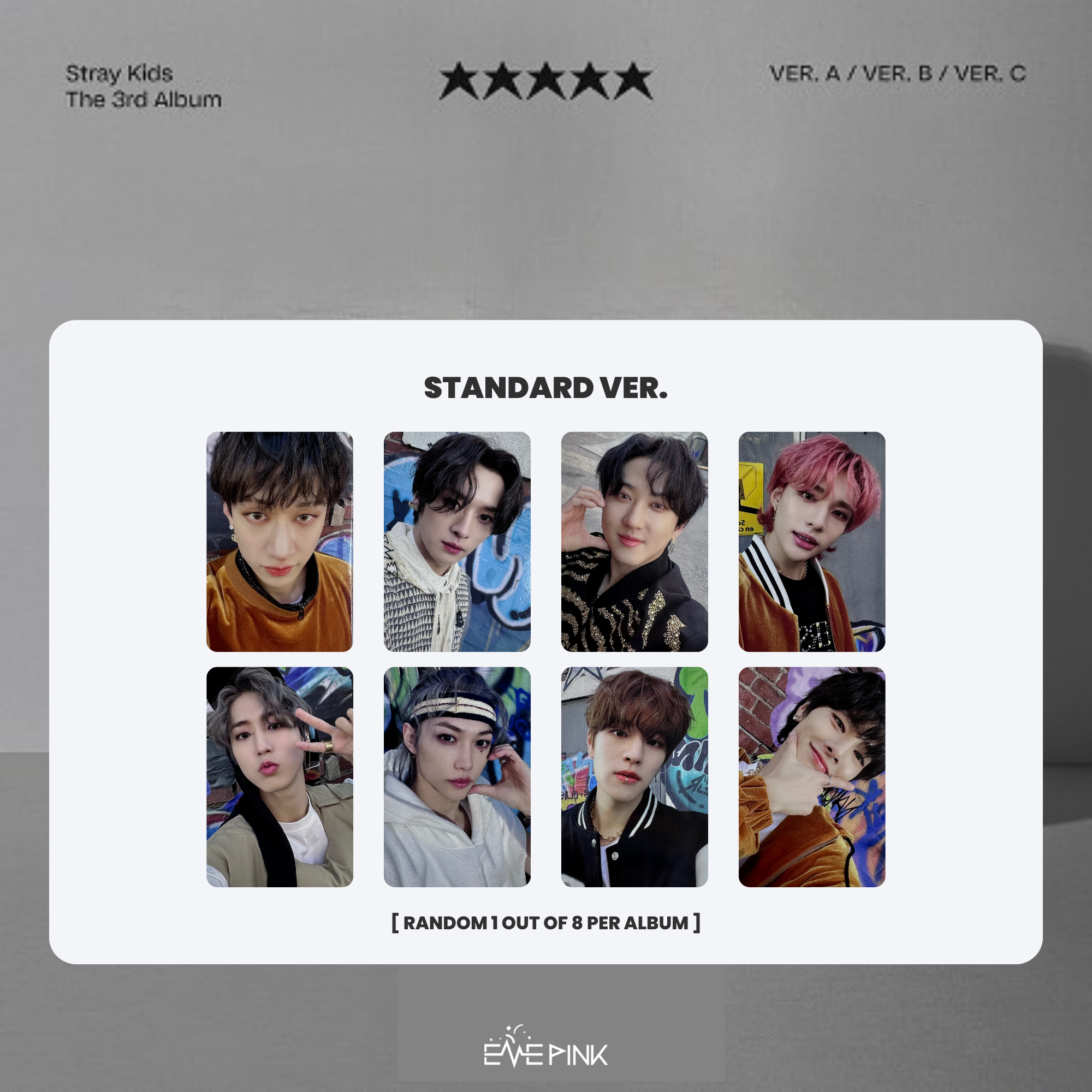 STRAY KIDS - 5 Star 3rd Full Album Standard Ver. No P.O.B Ver