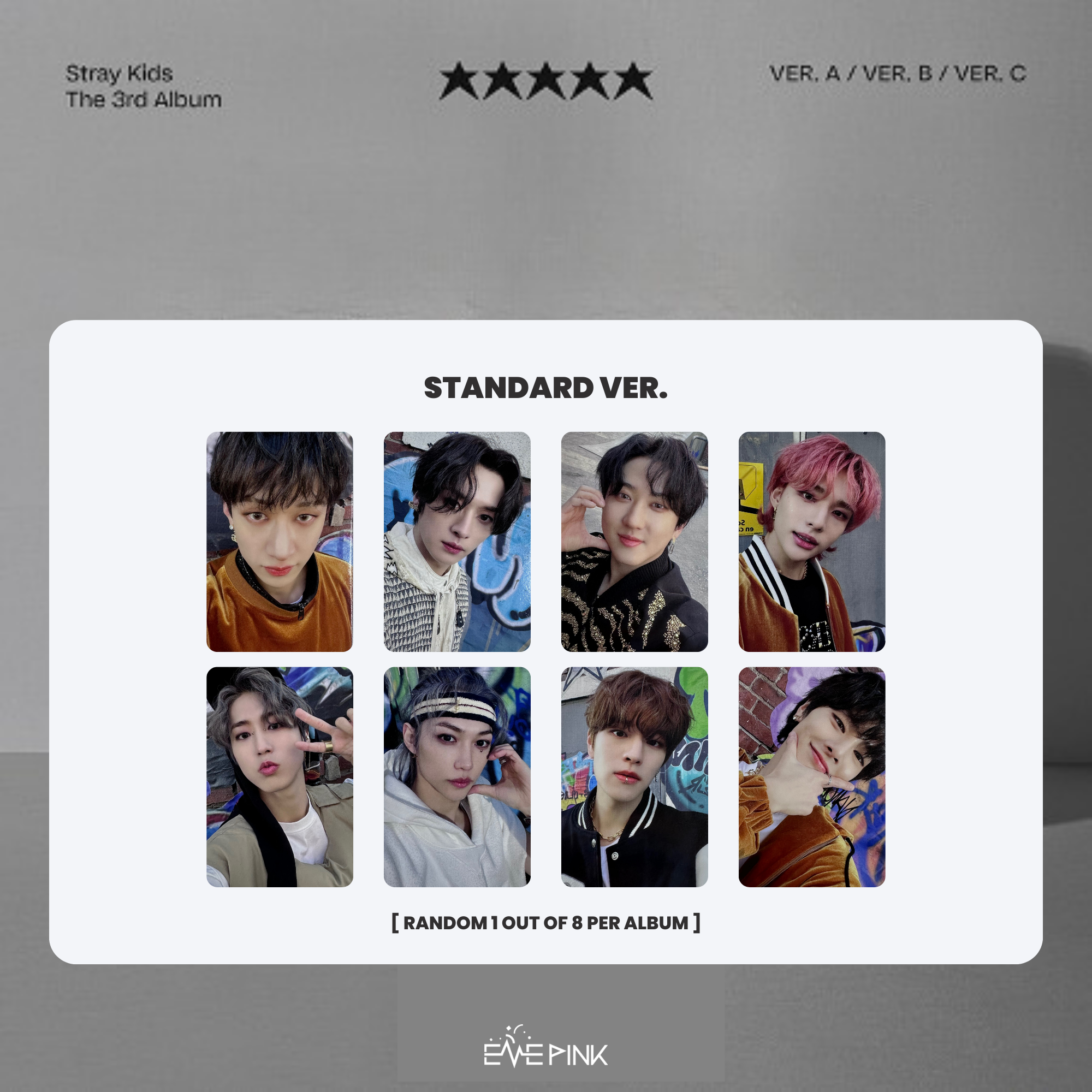 Stray Kids - The 3rd Album '5-STAR' - JYP Shop Photo Card –